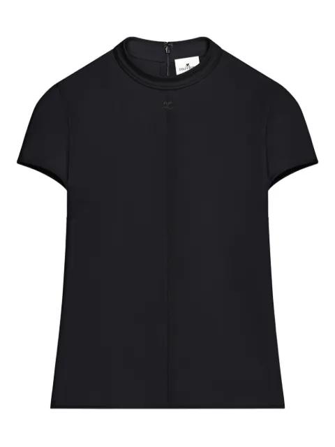heritage crêpe-texture top by COURREGES
