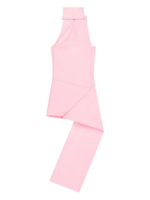 high-neck asymmetric dress by COURREGES