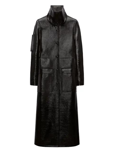 high-shine trench coat by COURREGES