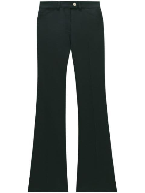 high waisted wide-leg trousers by COURREGES