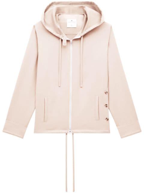 hoodied zip-up jacket by COURREGES
