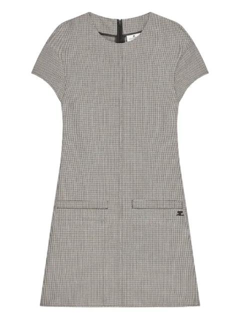 houndstooth-pattern dress by COURREGES