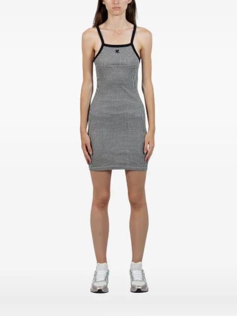 houndstooth-pattern mini dress by COURREGES