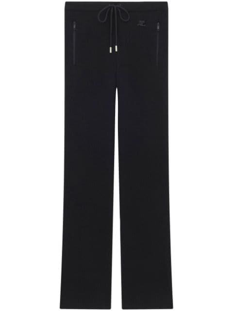 iconique rib knit trousers by COURREGES