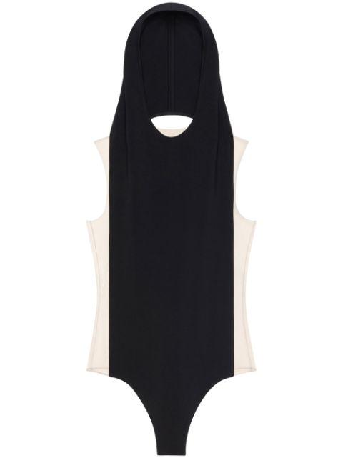 illusion hoodied bodysuit by COURREGES