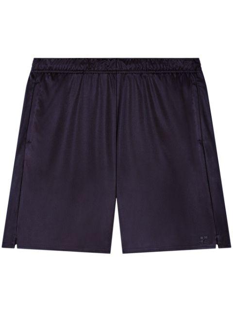 jersey track shorts by COURREGES