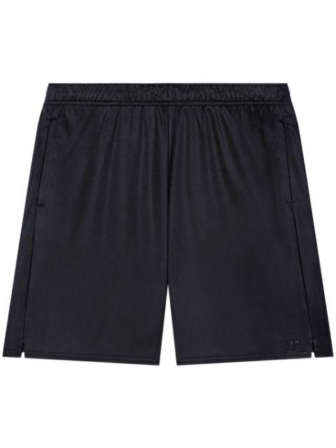 jersey track shorts by COURREGES