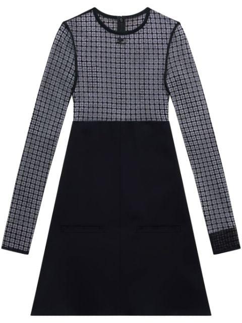 lace panelled minidress by COURREGES