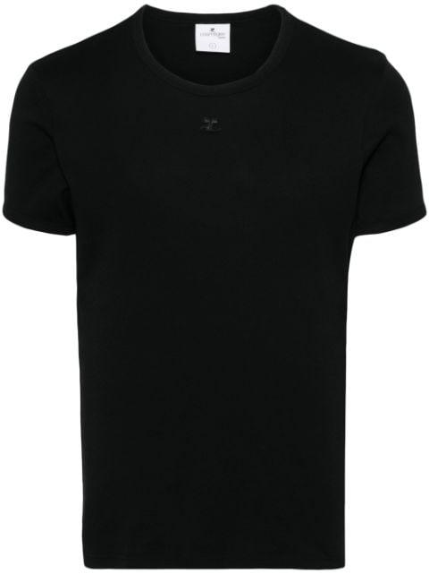 logo-appliqué T-shirt by COURREGES