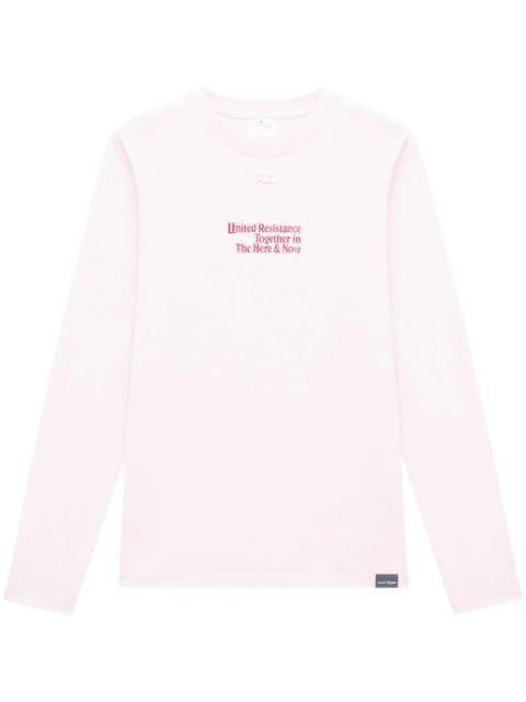 logo-appliqué sweatshirt by COURREGES