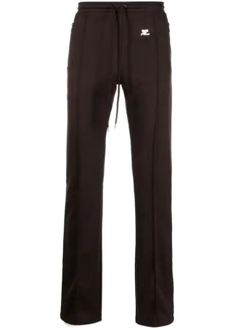 logo-appliqué trousers by COURREGES