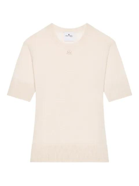 logo-detail T-shirt by COURREGES