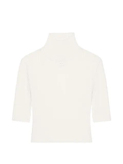 logo-detail cropped sweater by COURREGES