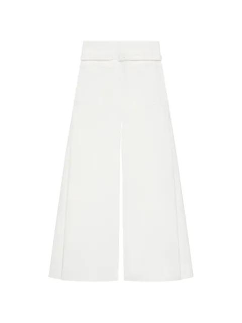 logo-detail palazzo pants by COURREGES