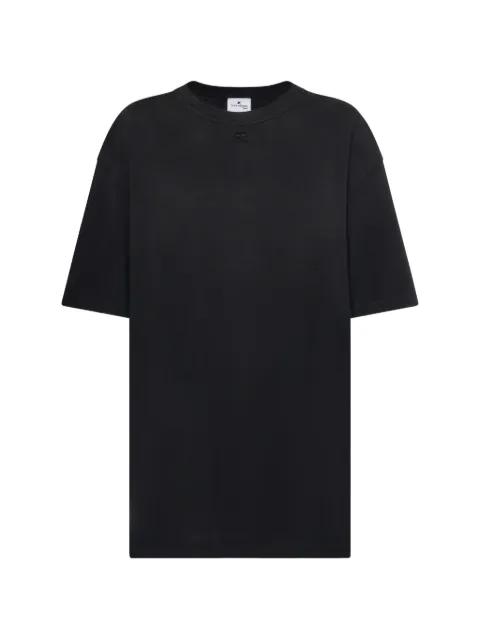 logo-embroidered T-shirt by COURREGES