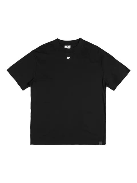 logo-embroidered T-shirt by COURREGES