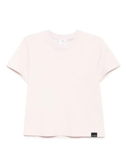 logo-embroidered T-shirt by COURREGES