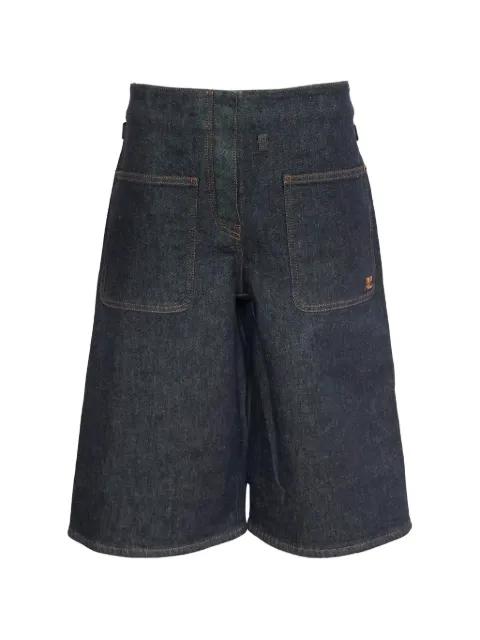 logo-embroidered back-panel shorts by COURREGES