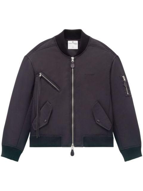 logo-embroidered bomber jacket by COURREGES