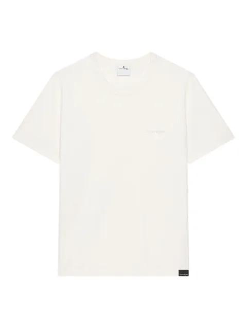 logo-embroidered cotton T-shirt by COURREGES