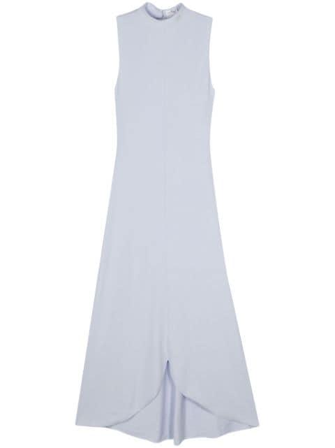 logo-embroidered maxi dress by COURREGES