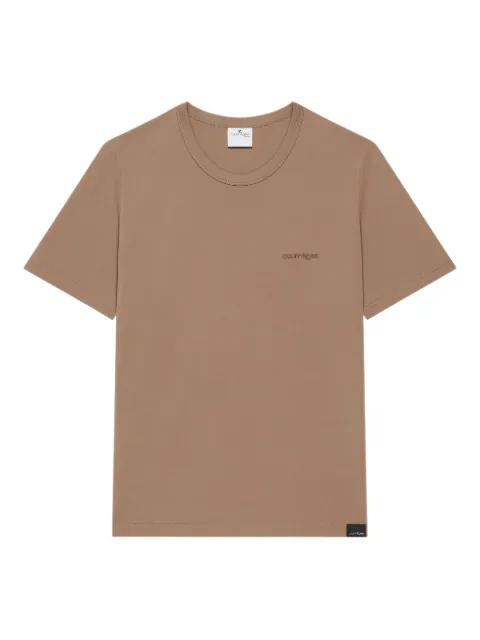 logo-embroidered short-sleeve T-shirt by COURREGES