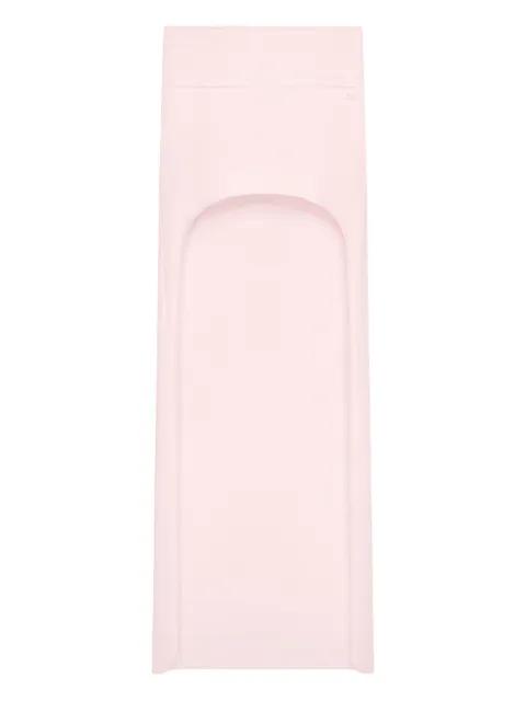 logo midi skirt by COURREGES