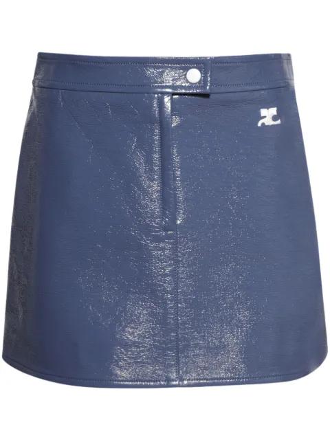 logo mini skirt by COURREGES