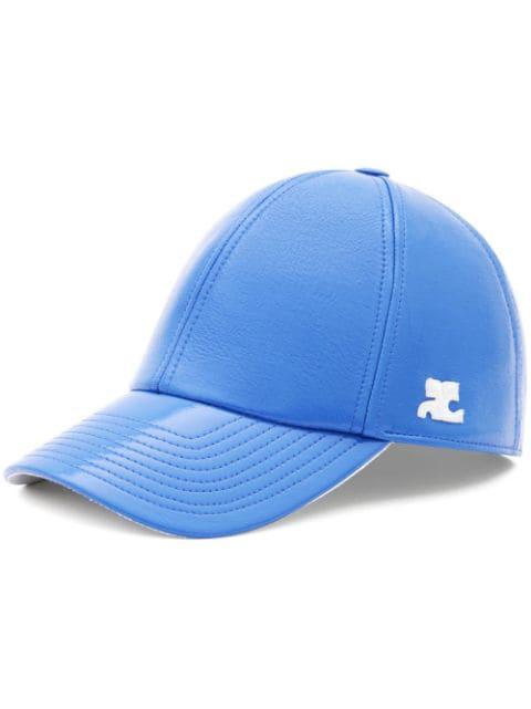 logo-patch baseball cap by COURREGES