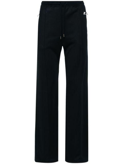 logo-patch interlock track pants by COURREGES