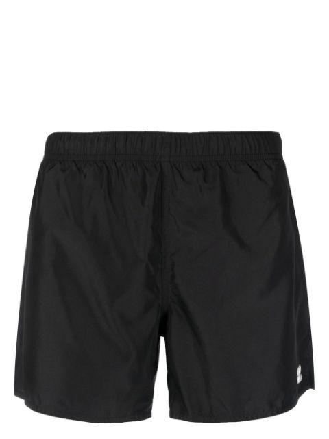 logo-patch plain swim shorts by COURREGES