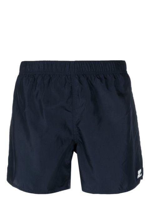 logo-patch plain swim shorts by COURREGES
