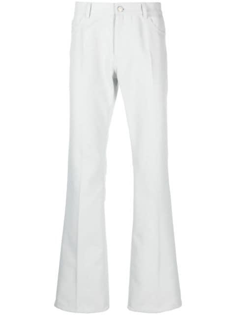 logo-patch straight-leg trousers by COURREGES