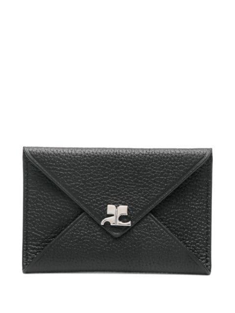 logo-plaque envelope cardholder by COURREGES