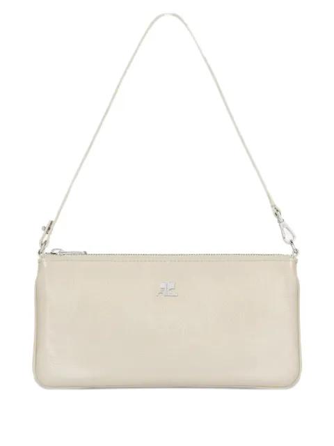 logo-plaque zipped pouch by COURREGES