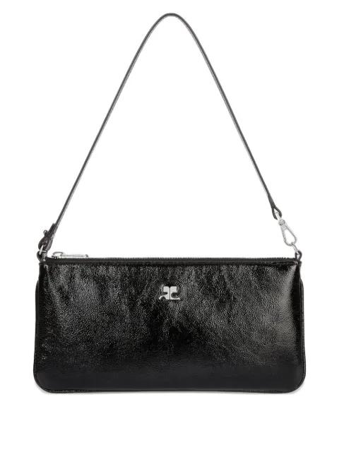 logo-plaque zipped pouch by COURREGES