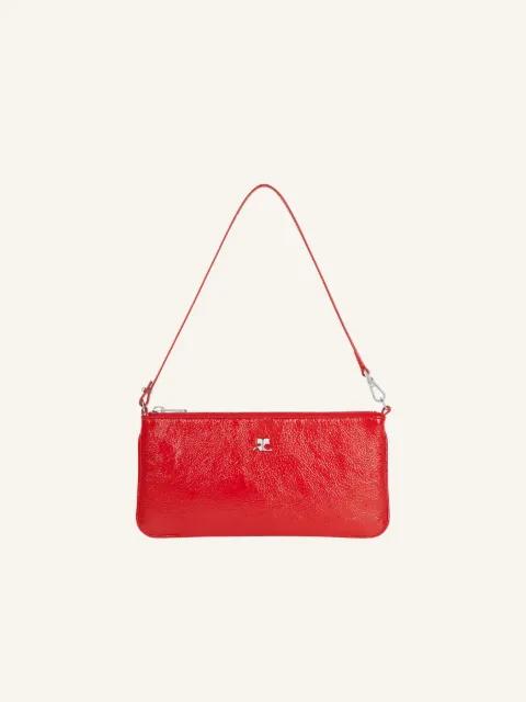 logo-plaque zipped pouch by COURREGES