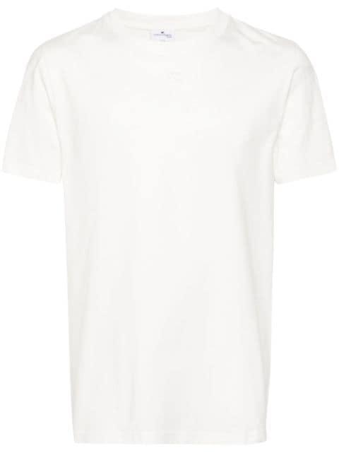 logo-print cotton T-shirt by COURREGES