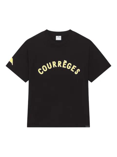 logo-print short-sleeve T-shirt by COURREGES