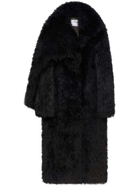long shearling coat by COURREGES