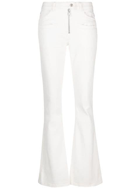 low-rise bootcut jeans by COURREGES