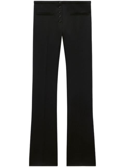 low-rise flared trousers by COURREGES