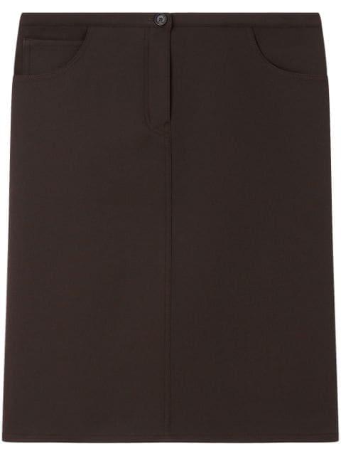 low-waist midi skirt by COURREGES