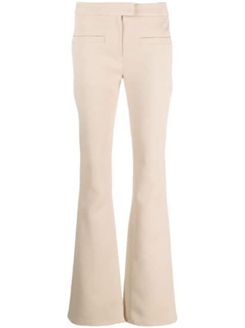 mid-rise flared trousers by COURREGES