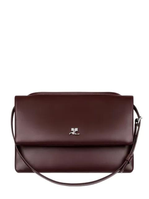 mini Cuff leather flap shoulder bag by COURREGES