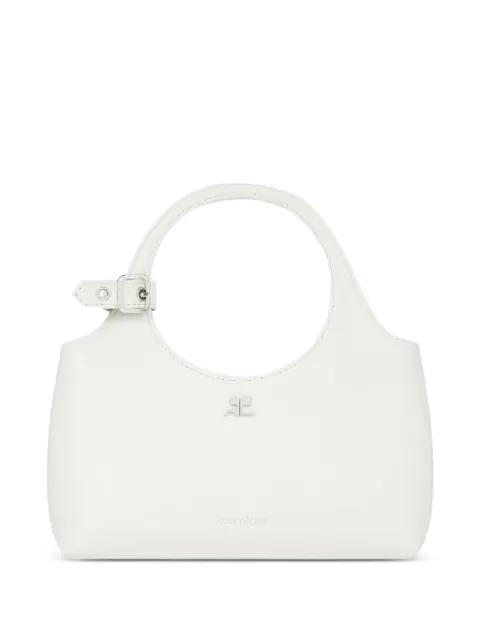 mini Holy leather shoulder bag by COURREGES