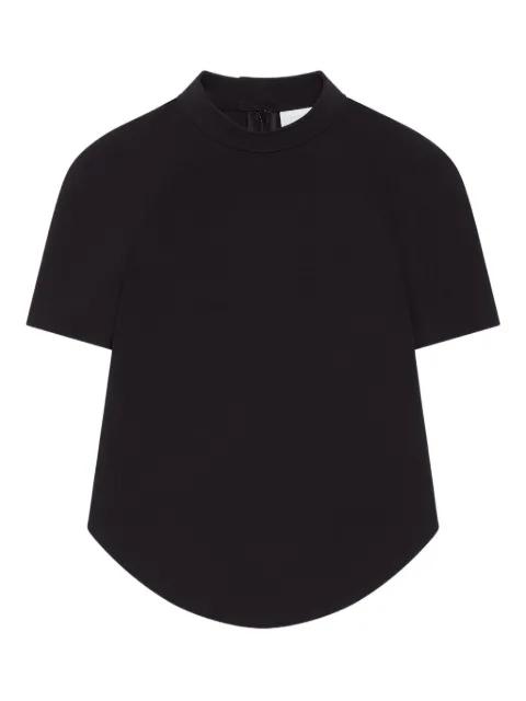 mock-neck short-sleeve t-shirt by COURREGES