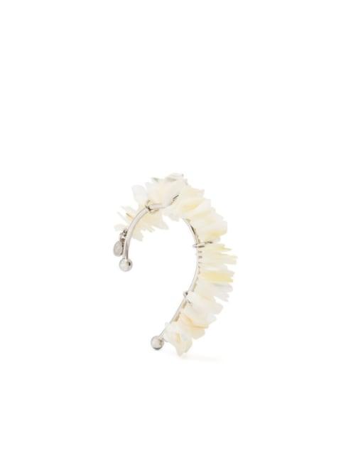 mother of pearl ear cuff by COURREGES