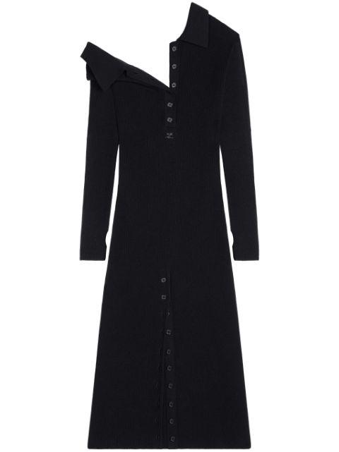 multi-button midi dress by COURREGES