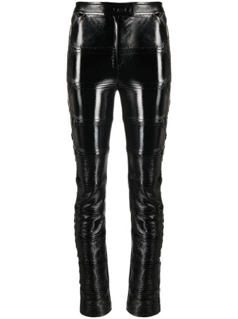multi-diamonds vinyl trousers by COURREGES